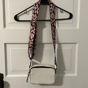 White square side bag